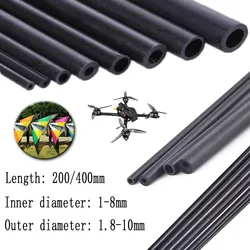 Premium Carbon Fiber Hollow Tube - High Quality - 2mm x 1mm 5Pcs
