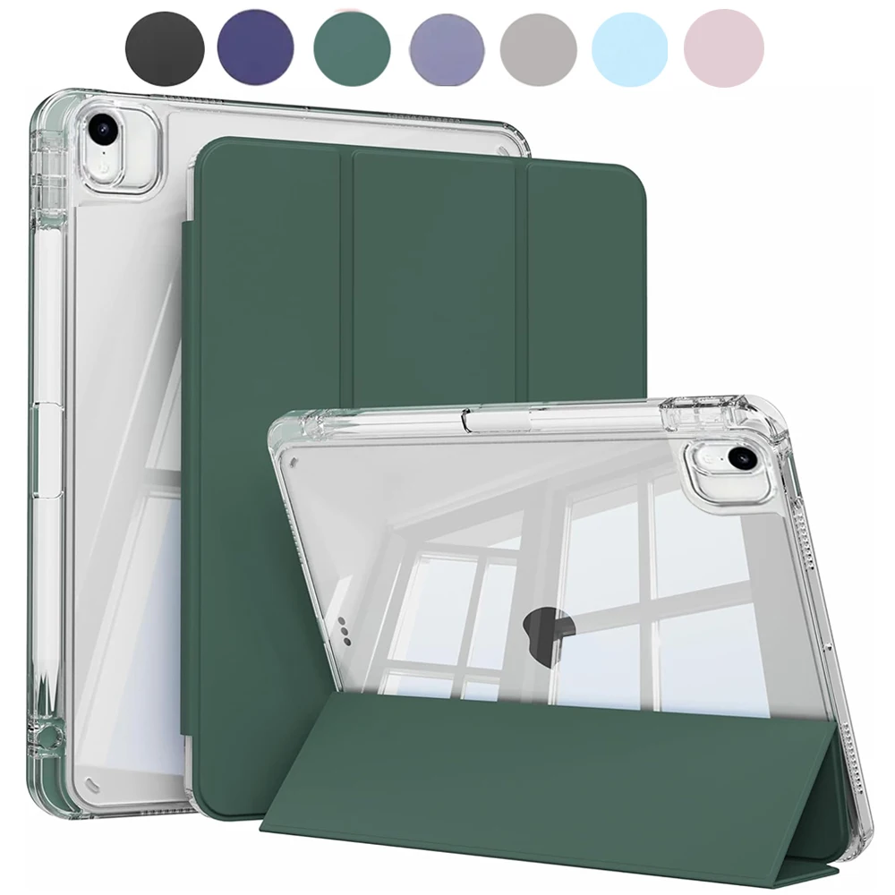 Durable Clear Case with Pencil Holder and Shockproof Frame