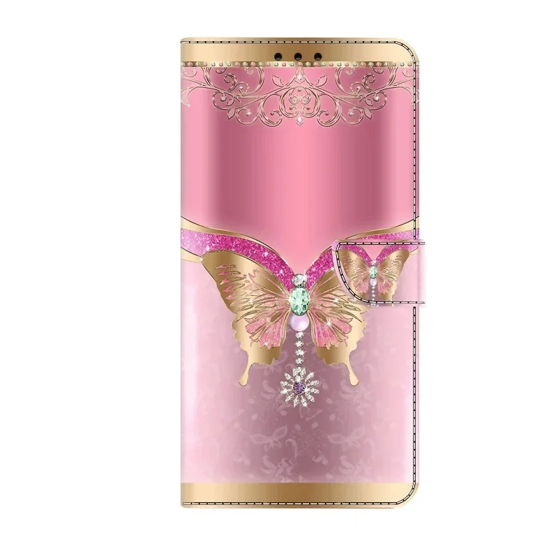 Premium Painted Wallet Flip Stand Case for Samsung Galaxy A17 - Elegant Book Cover Design