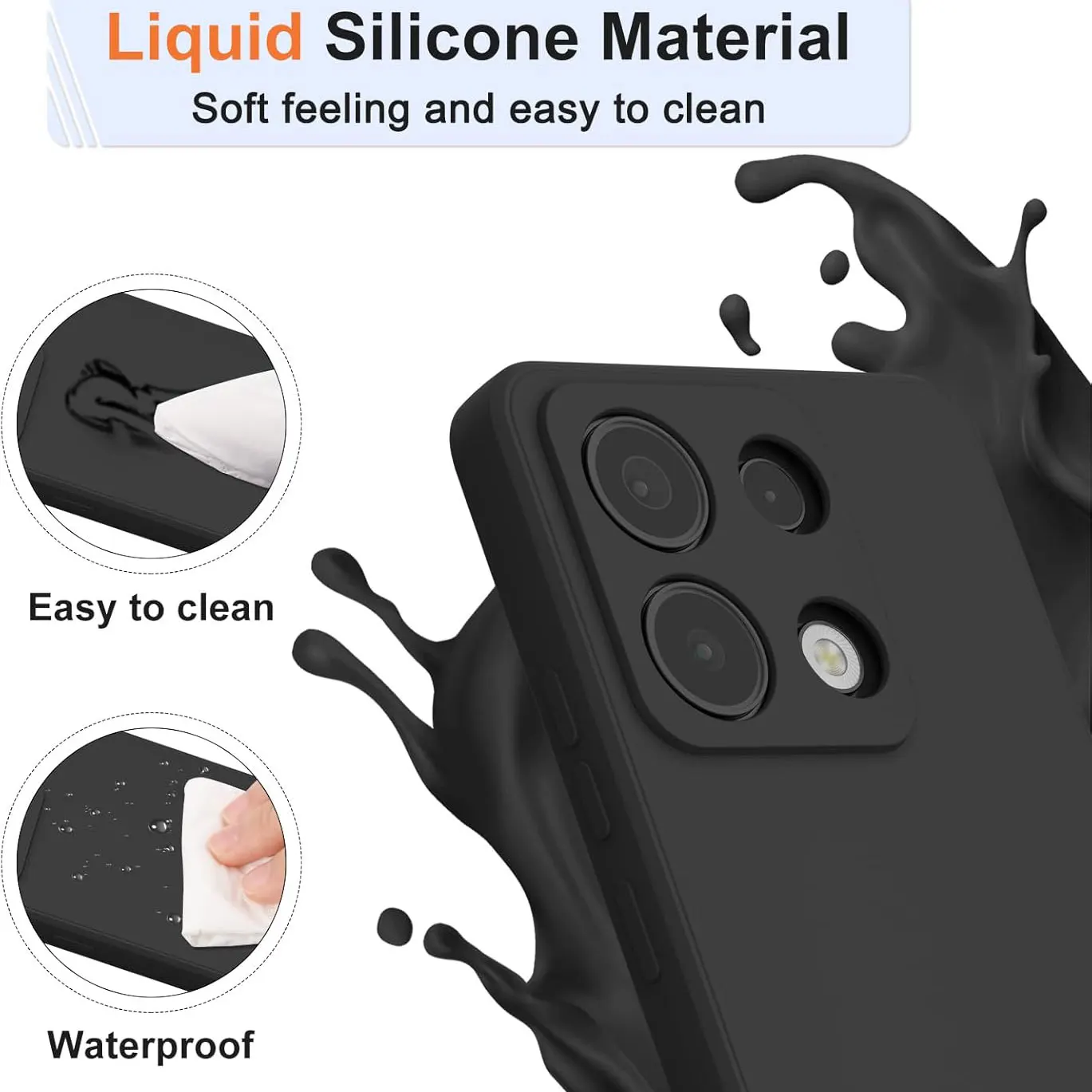 Soft Liquid Silicone Phone Case Cover  Shell
