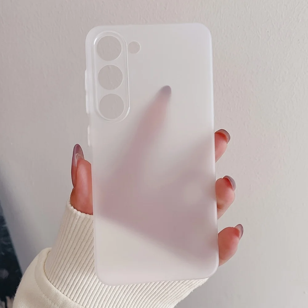 Ultra-Thin Matte Shockproof Phone Case with Clear Cover