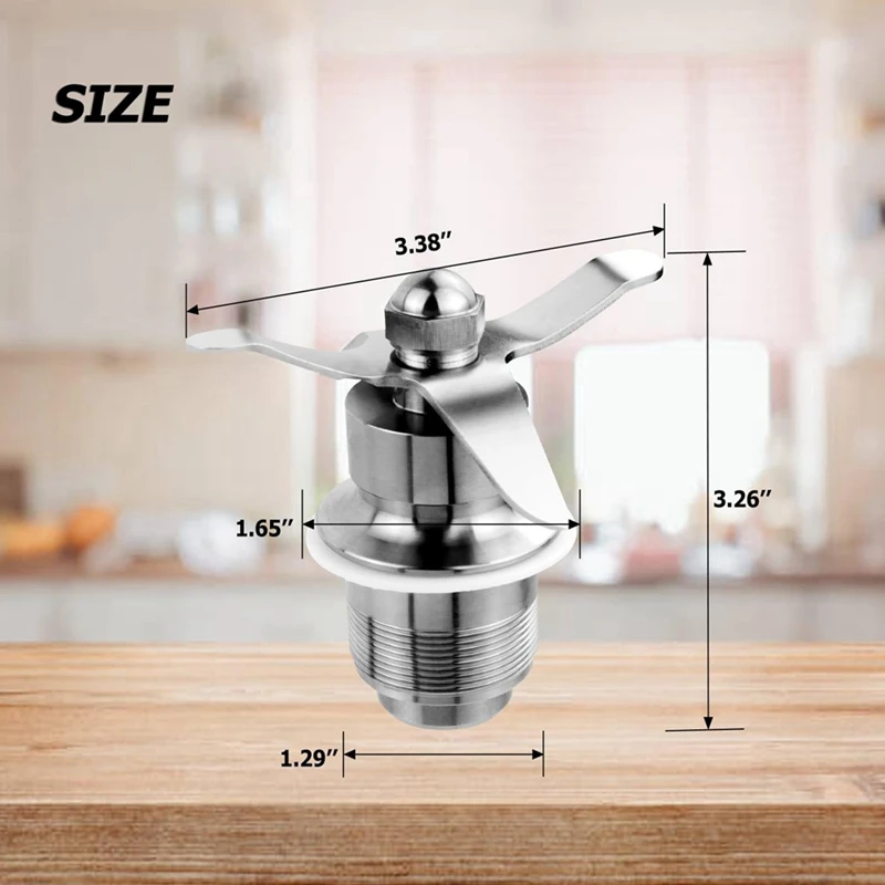 502977 Blending Assembly Blade Cutting Assembly Blender Part 502977 18396 018396 Compatible For Waring CB6/CB10/CB15