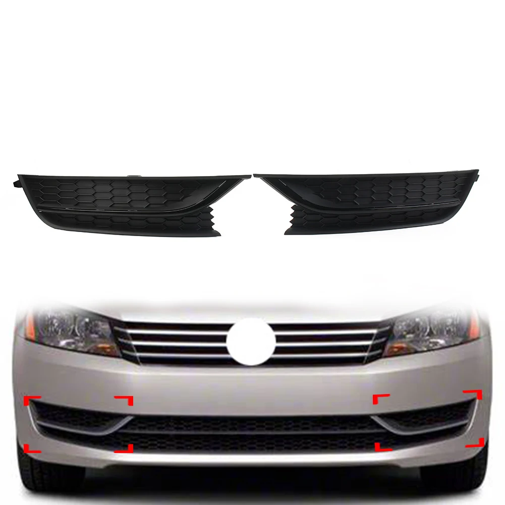 

2Pcs/Pair Car Front Bumper Fog Light Lamp Cover For VW Passat 2012-2015 561853665E 561853666C