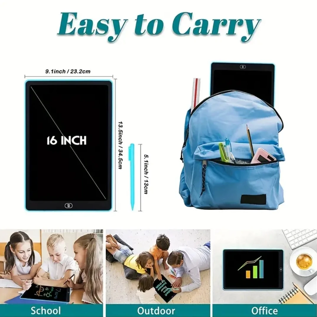 6.5inch/18cm LCD Writing Drawing Tablet For KidsEducational Birthday Gift For Kids Christmas andHalloween Gift Carniva