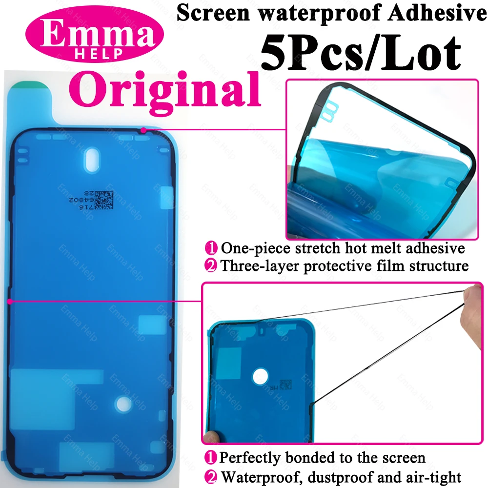 5Pcs Adesivo Impermeabile Per Iphone 13 12 11 Pro Max 14Plus 3M Adesivo Lcd Screen Frame Seal Riparazione Adesivo Accessori Iphone