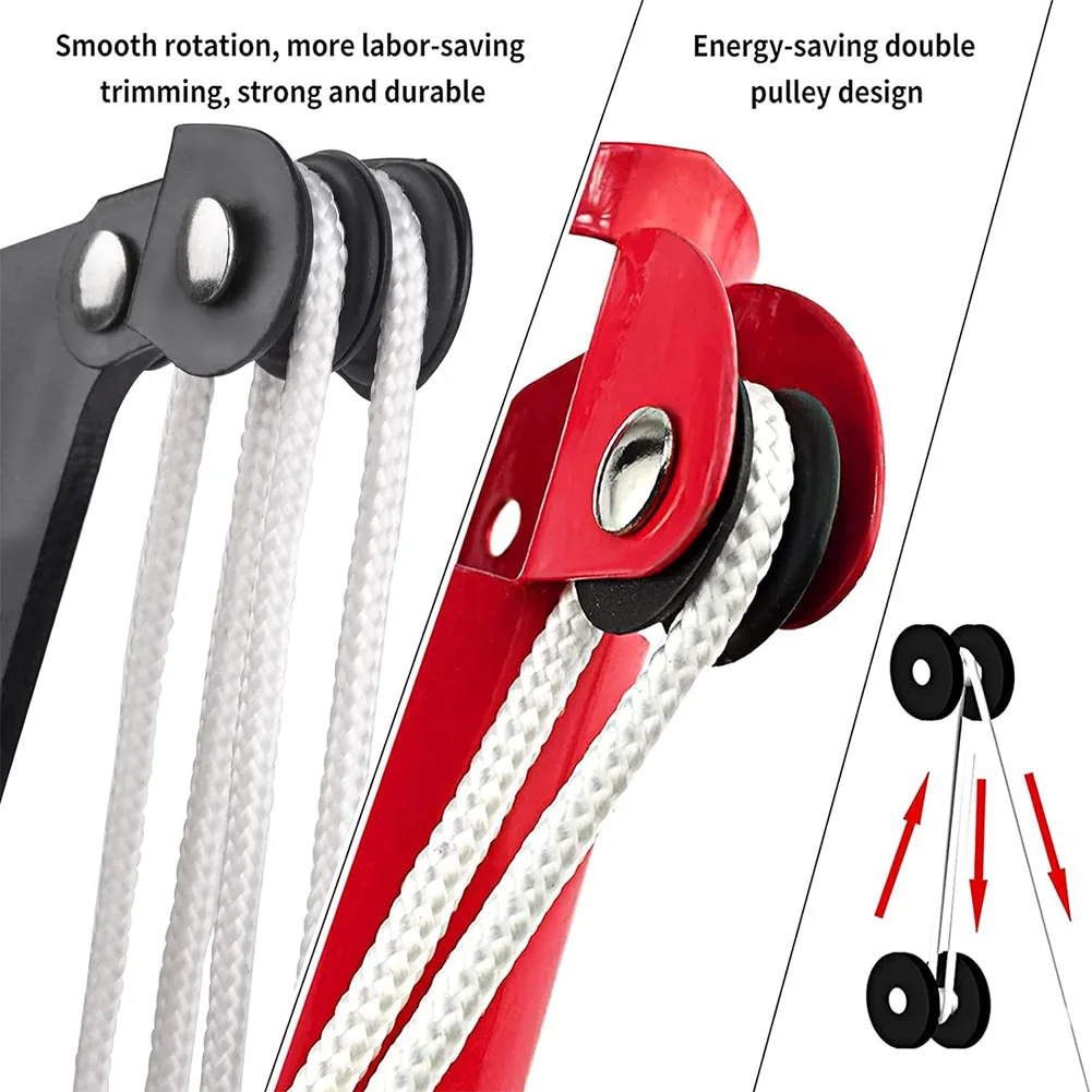 High-Altitude Branches Trimmer Labor-Saving High Altitude Three Pulley Pruning Scissors Branches Cutter Fruit Pick Cutting Tools