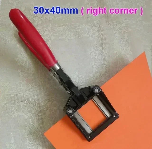 Handheld Die Cutter 35 x 45mm Right Corner Passport ID License Photo Punch 45x50mm 50x50mm