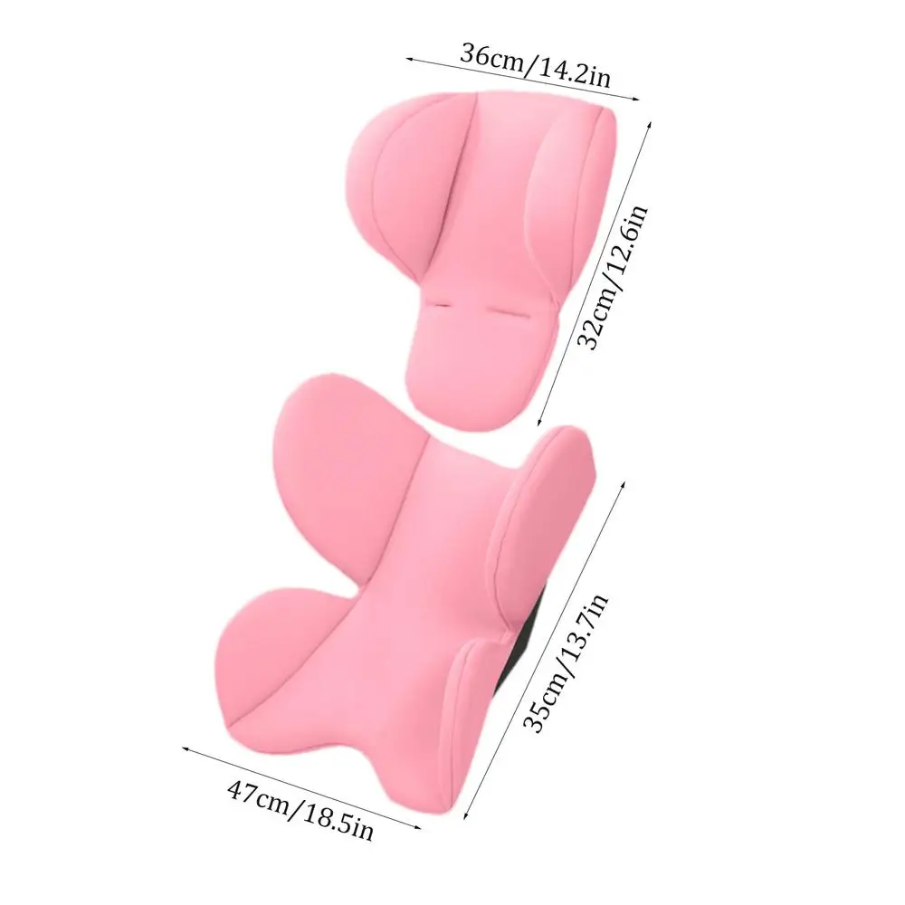 Plush Baby Stroller Cushion and Head Support Accessory