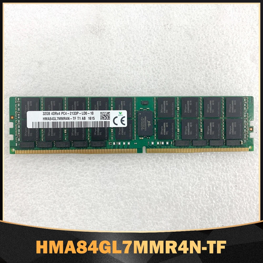 

1PCS High Quality RAM 32GB 32G 4RX4 DDR4 PC4-2133P LRDIMM For SK Hynix Memory HMA84GL7MMR4N-TF