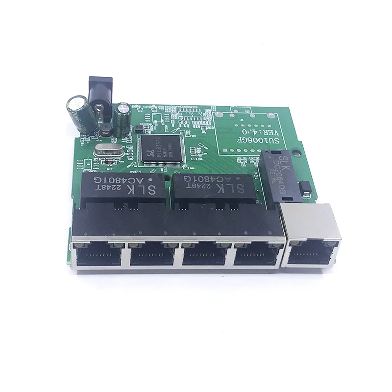 고속 스위치 이더넷 TAP 스위치, 시스템 통합 모듈용 허브 PCB 모듈 보드, 5 포트 네트워크 스위치, 10, 100, 1000mbps