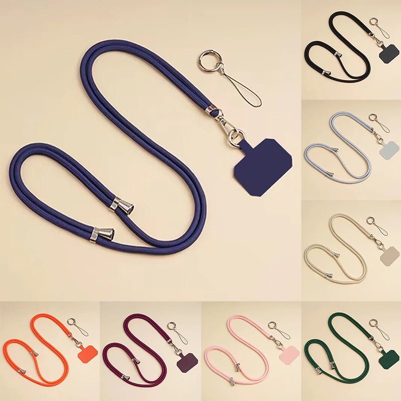 Universal Crossbody Phone Lanyard with Adjustable Necklace Strap and Anti-Loss Clip