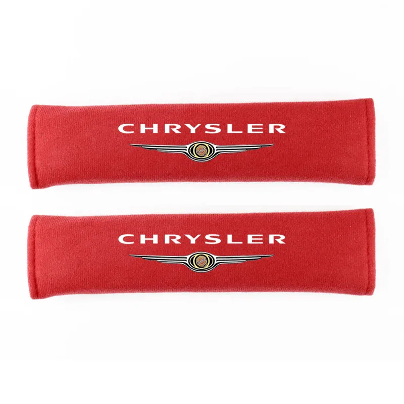 크라이슬러 300c 타운 퍼시 피카 세브링 크로스 파이어 크루저 그랜드 컨트리 카 2pc 자동차 인테리어 안전 벨트 보호대 커버