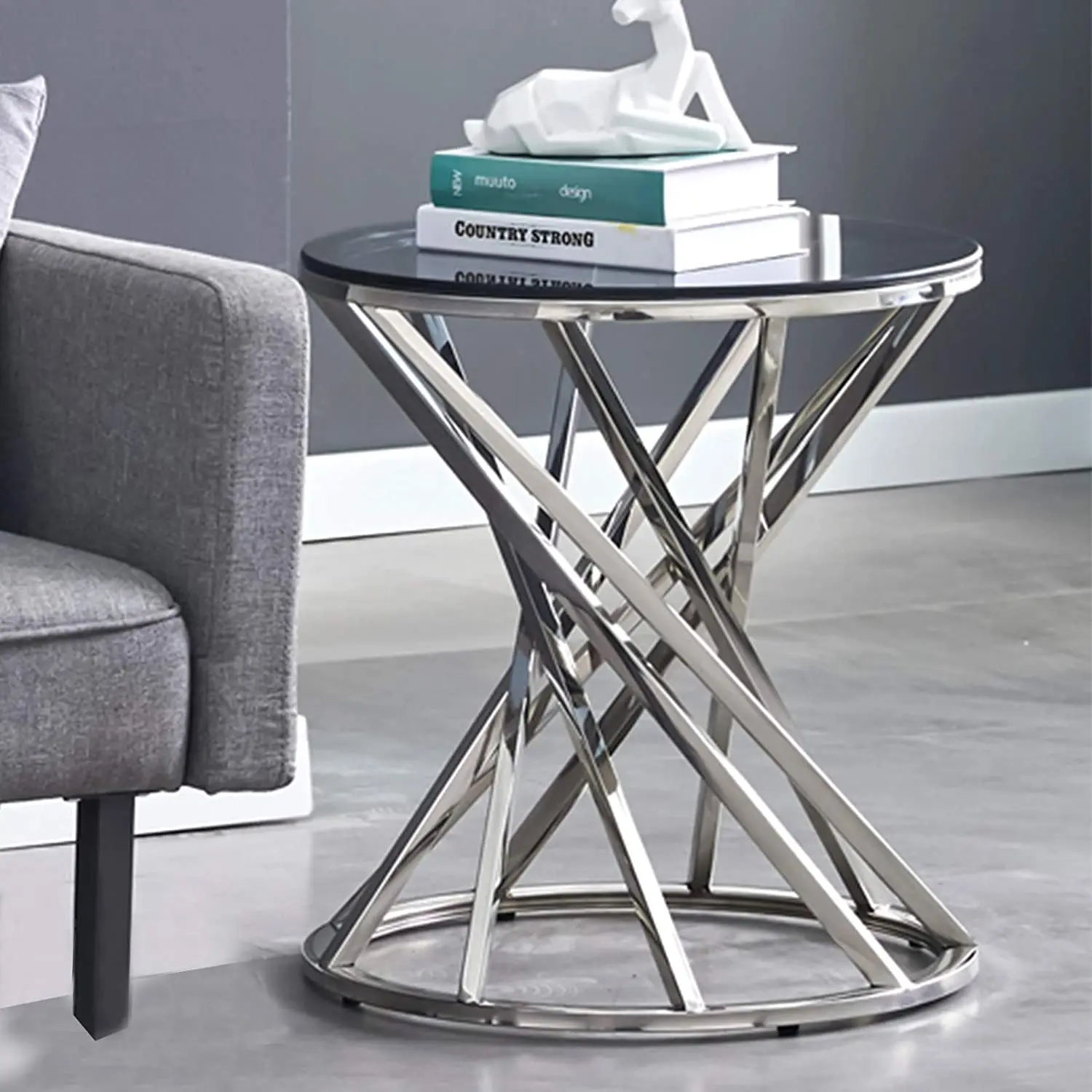 Silver End Table