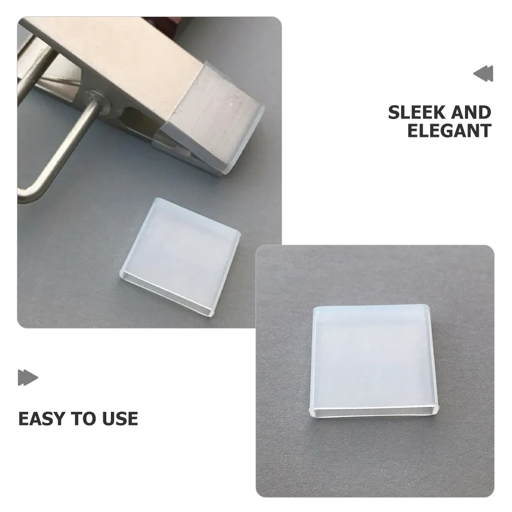 100Pcs 실리콘 옷걸이 그립 미끄럼 방지 바지 걸이 커버 가정용 여행용 옷장용 보호용 노트레이스 그립 패드