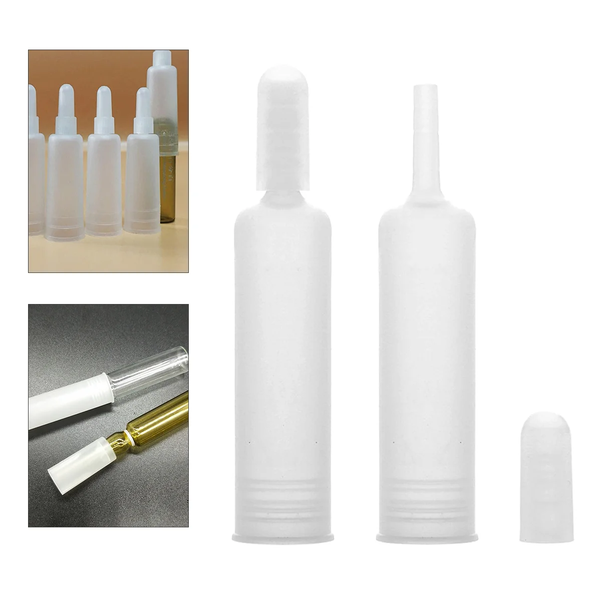 25Pcs Plastic Bottles Cover Lid Dropper for Serum Essential Oil 25pcs multipurpose bottles lid drop cover essential oils diy making supplies