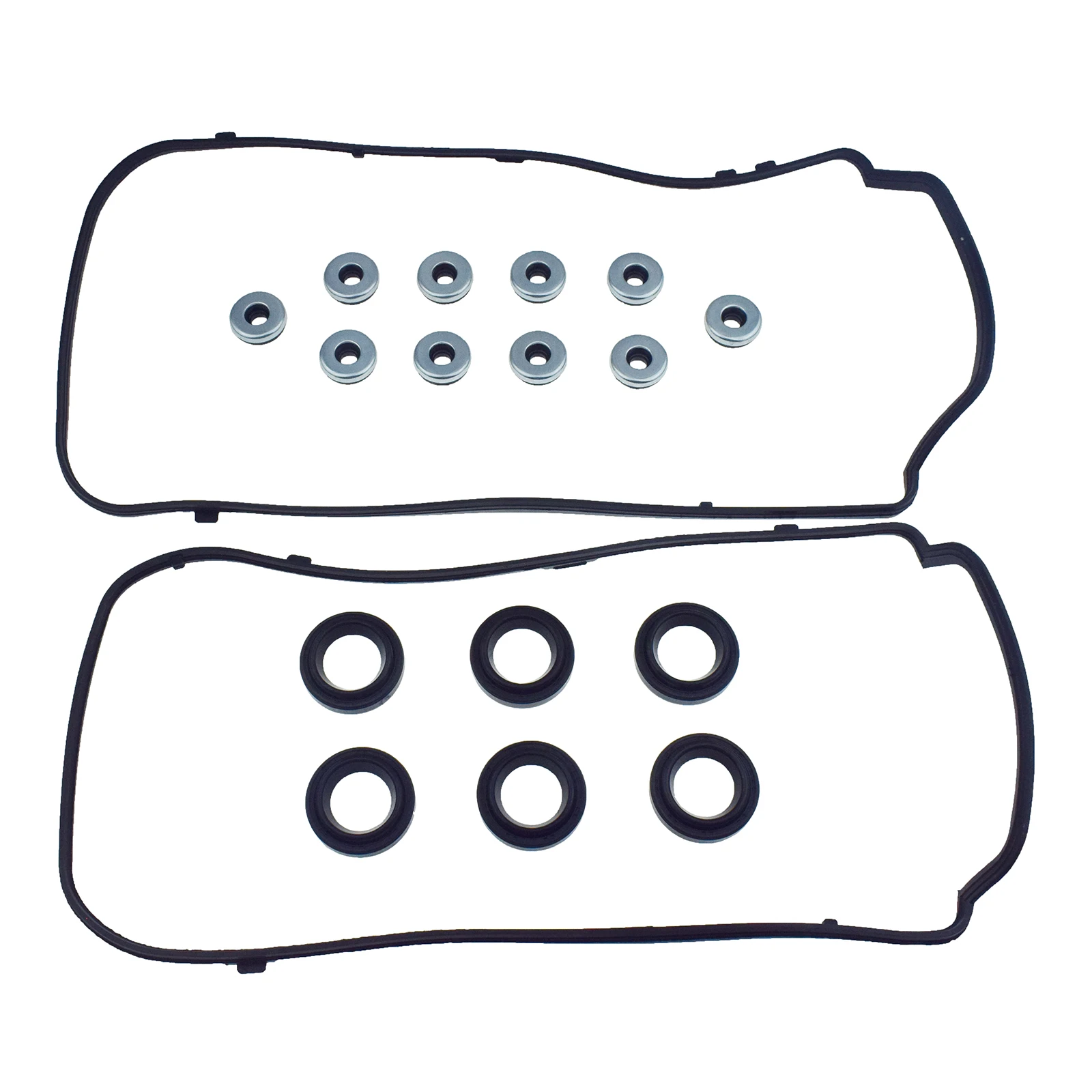 FRONT/REAR Valve Cover Gasket Kit Fit for 2008-Honda Acura PILOT MDX V6 Cylinders 12030R70A00 12030-R70-A00 12050-R70-A00