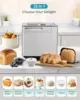 Maker Machine 2LB Breadmaker, Bread Machines with Nut Dispenser and Yeast Dispenser, 3 Loaf Sizes 3 Crust Colors, Dough Maker wi 2