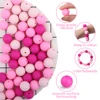 25PCS 12mm Silicone Beads Baby Round Beads Teether BPA Free Teething Pearl Focal Beads Food Grade DIY Pacifier Chain Accessories 3