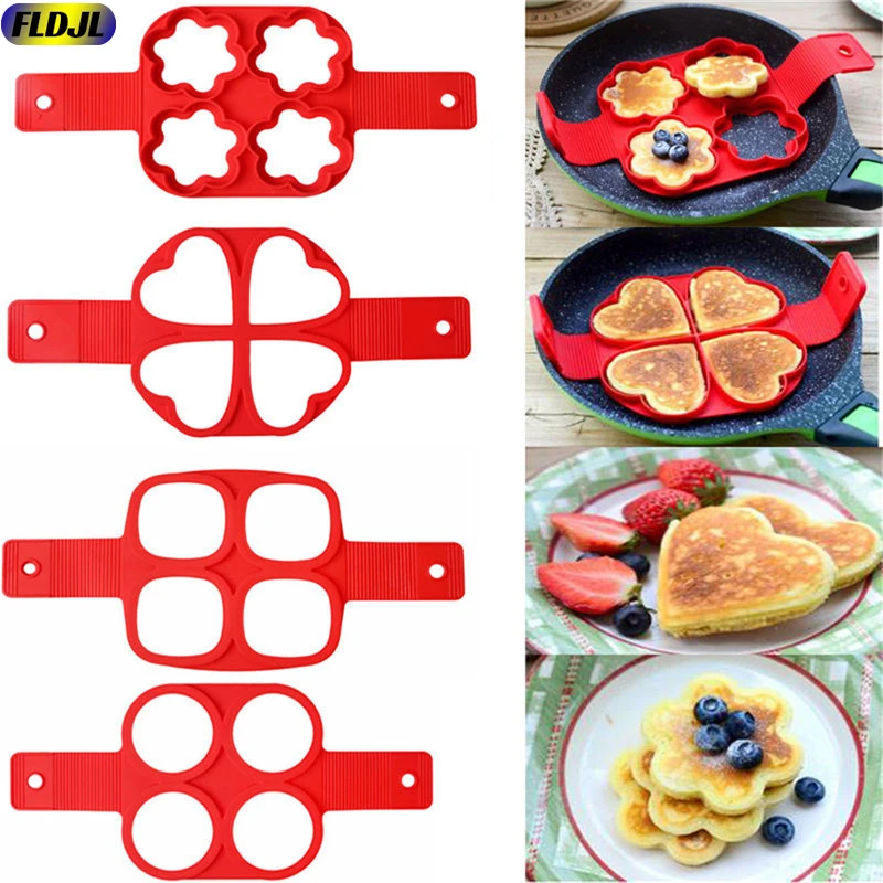 Egg Pancake Mold Nonstick Maker Silicone Cooker Fried Shaper Omelet Moulds For Kitchen Baking Accessories |