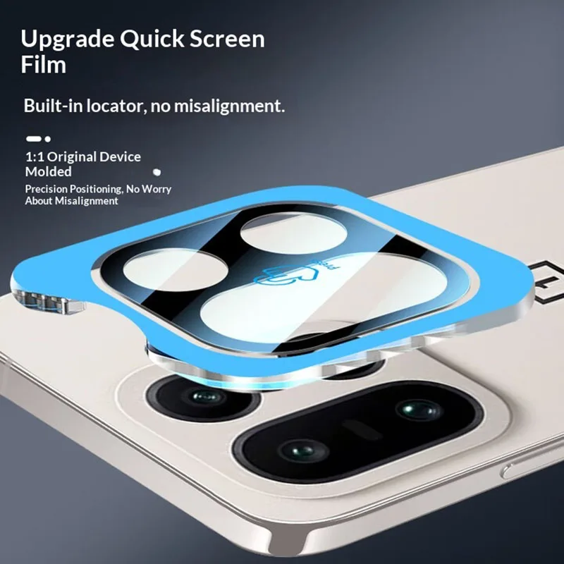 Premium Full Glue Camera Lens Protector with Easy Installation Locator - 1-3PCS Pack