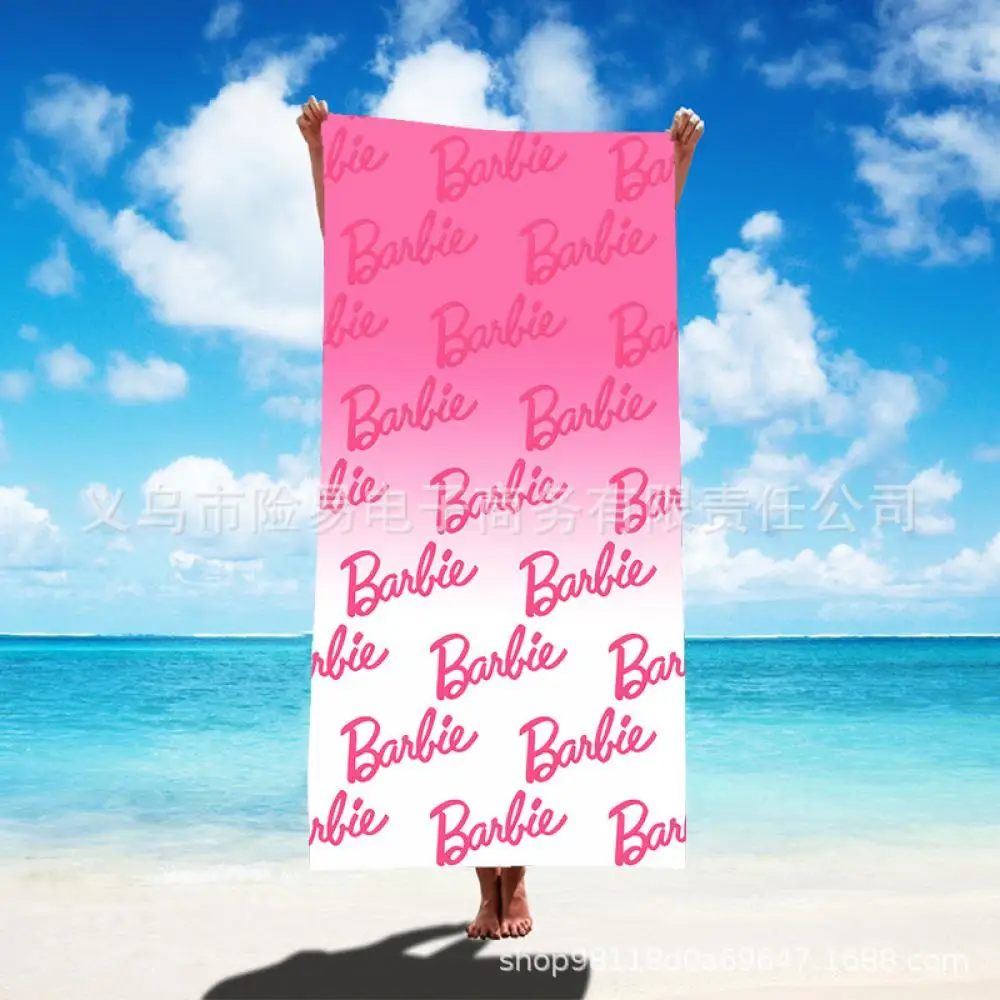 

Kawaii Barbie Bath Towel Bath Quick-Dry Microfiber Bathroom Towel Soft Cotton Highly Absorbent Bath Towel Bath Towels The Body