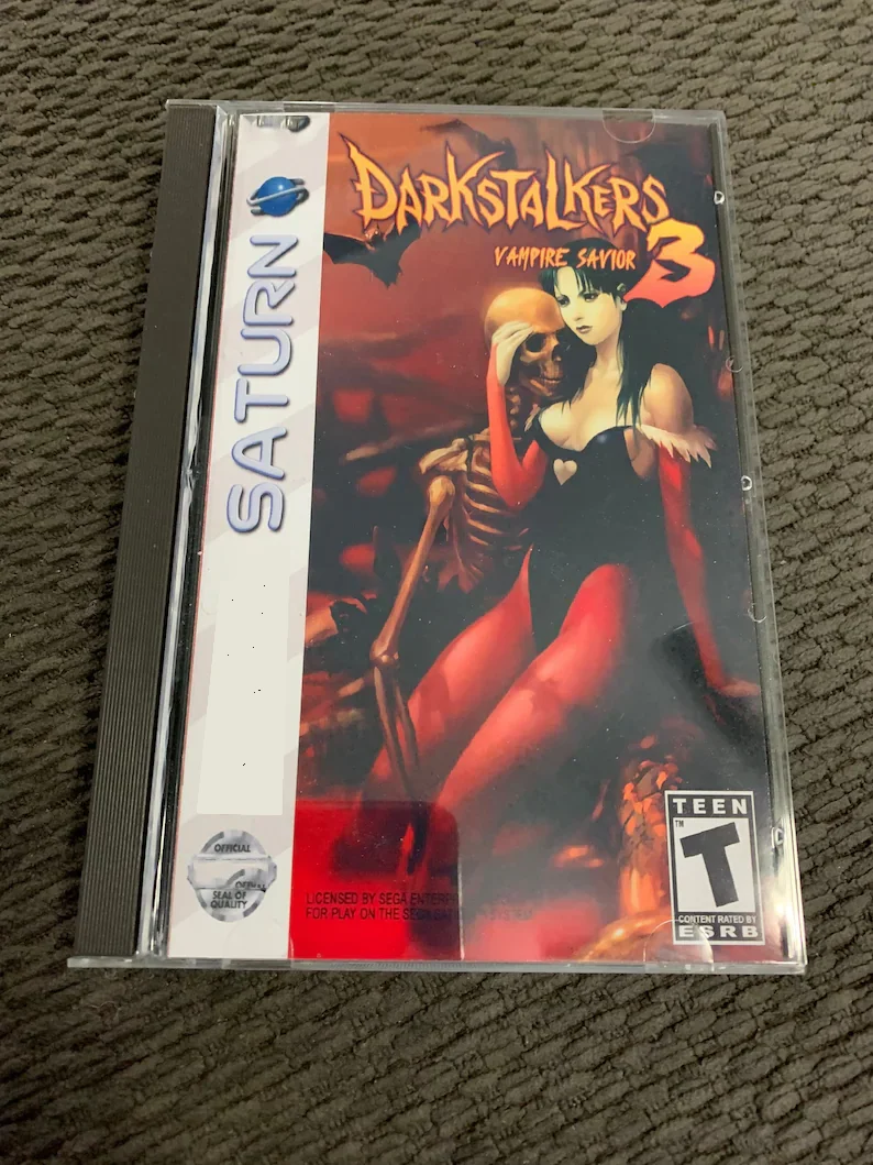 

Saturn Copy Disc Game Darkstalkers 3 With Manual Unlock SS Console Game Optical Drive Retro Video Direct Reading Game