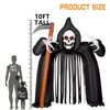 10FT Large Size Halloween Inflatable Grim Reaper Archway with LED Lights Blow Up Outdoor Decoration for Home Party Yard Lawn 6