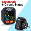 Mestek Socket Tester Outlet Tester RCD GFCI NCV Test Outlet checker EU US UK Plug Ground Zero Line 30mA Smart Socket Detector 1