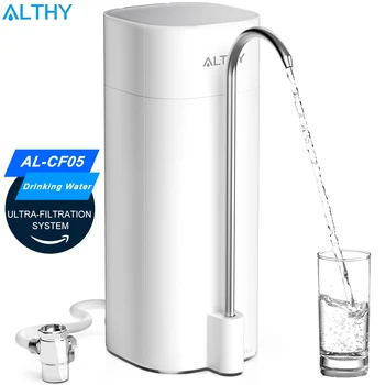 ALTHY Countertop Faucet Drinking Water Filter Purifier Ultrafiltration System, Reduces 99% , Chlorine, Heavy Metals,Odor 1