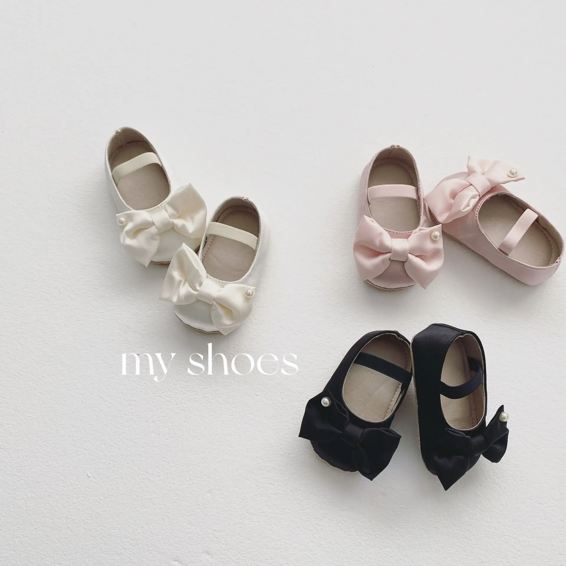 

MILANCEL Newborn Baby Shoes Baby Girl Shoes Girl Classic Bowknot Rubber Sole Anti-slip PU Dress Shoes First Walker Toddler Shoes