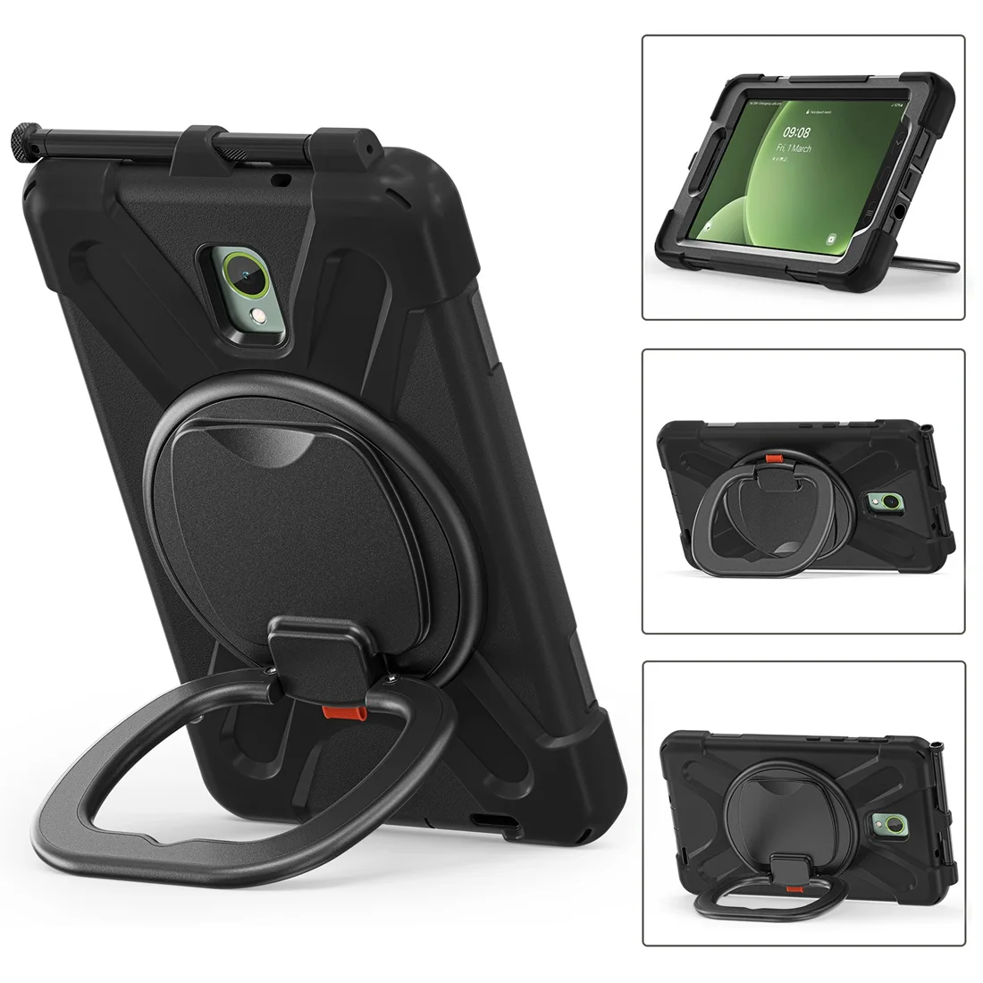 Kickstand Rotativo, Handle Grip, Alça de Ombro
