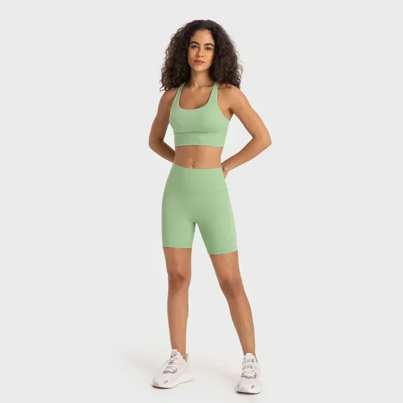 Lemon Women Sports High Waist Skinny Shorts 6