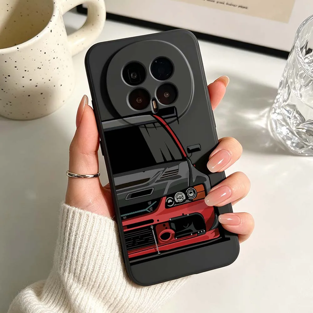 Sleek Black JDM Sports Cars Phone Case