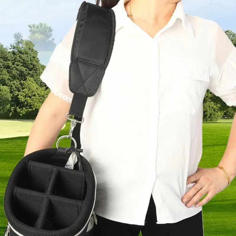Golf Bag Single Shoulder Strap Adjustable Golf Bag Straps Sturdy Thick Pad Straps Single Padded Adjustable Non-slip