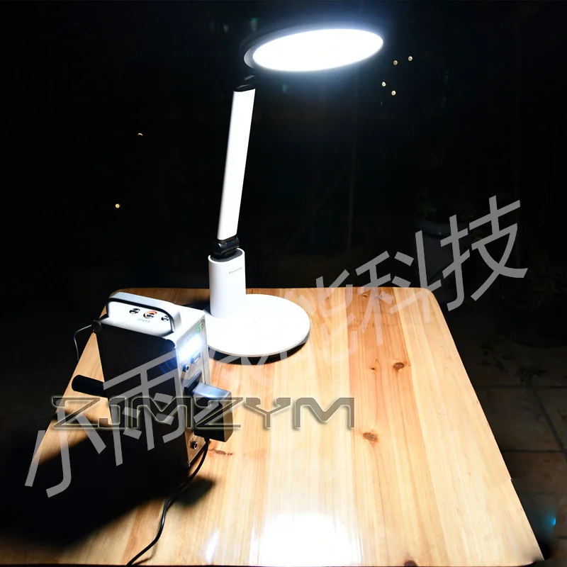 핸드 크랭크 발전기 보조베터리 고전력 220V 대용량 야외 가정용 12V 조명 야외, 모바일 전원 공급 장치