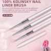 KADS 100% Pure Kolinsky Sable French Stripe Liner Brush for Manicure 3D Tips Ultra-thin Lines Grid Flower Drawing Pen Nail Tool 1
