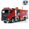 Toys 1/14 Remote Control Fire Truck 8x4 RC Fire Fighting Painted Finished Vehicles Model Lights Sounds Cars for Boys TH23749 1