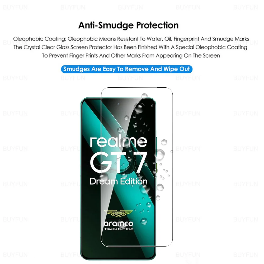 Premium Tempered Glass Screen Protector - 4 Pack for RealmeGT7 Dream Edition