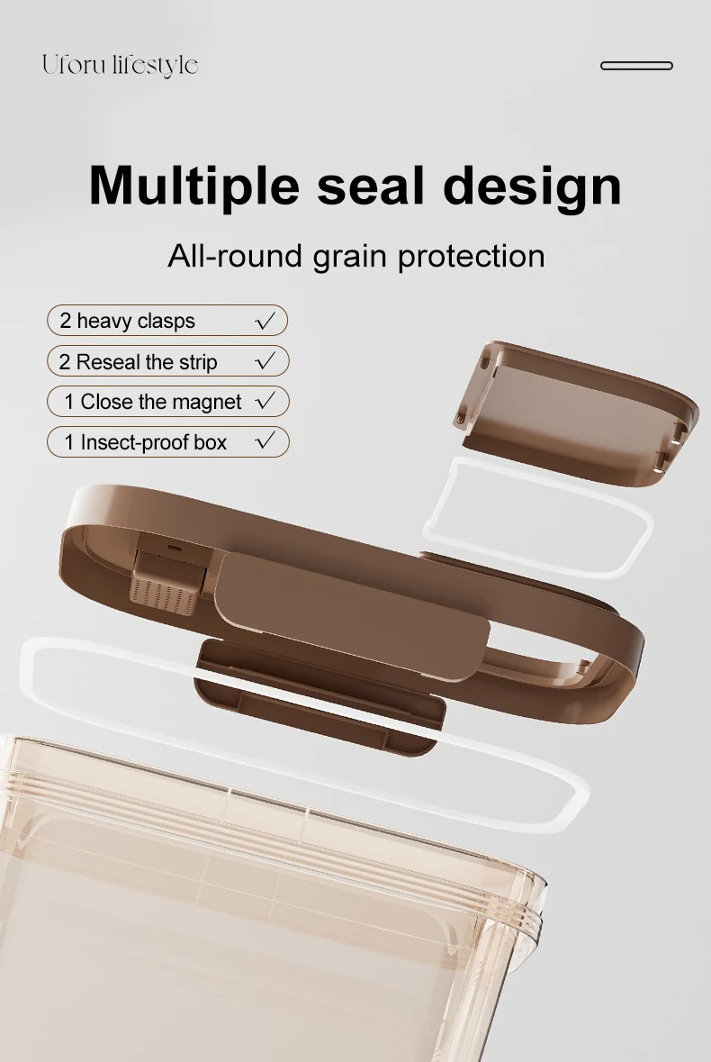 Fødevaregodkendt risbeholder med lufttæt forsegling_voghion.com