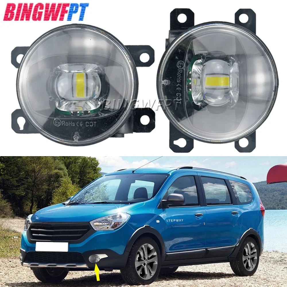 

1Pair NEW Led Fog Lights DRL 12V Car H11 Daylight for Dacia Lodgy, Renault Lodgy Stepway 2013 2014 2015 2016 2017 2018 2019 2020