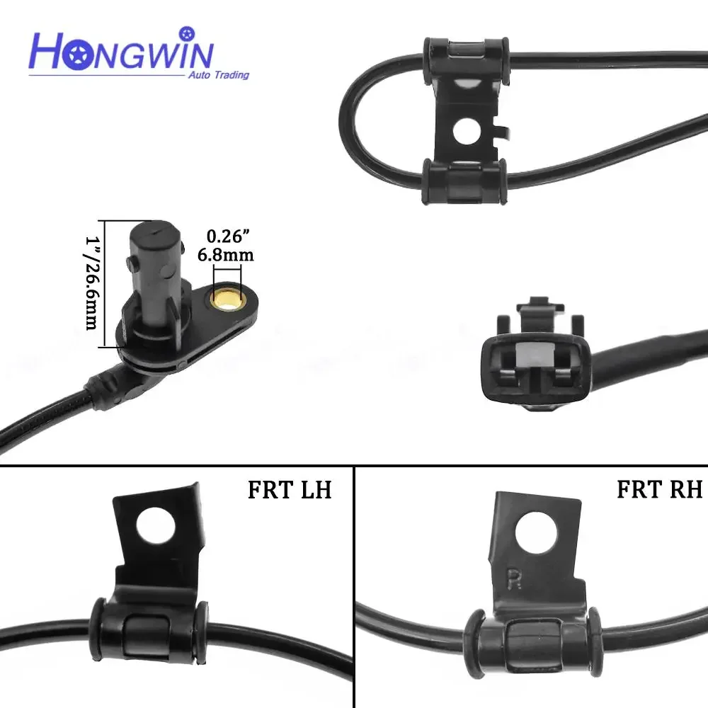 2WD Front Rear Right Left ABS Speed Sensor For Hyundai Tucson IX35 2010- 956702Z300 956712Z300 956802Z500 956812Z500