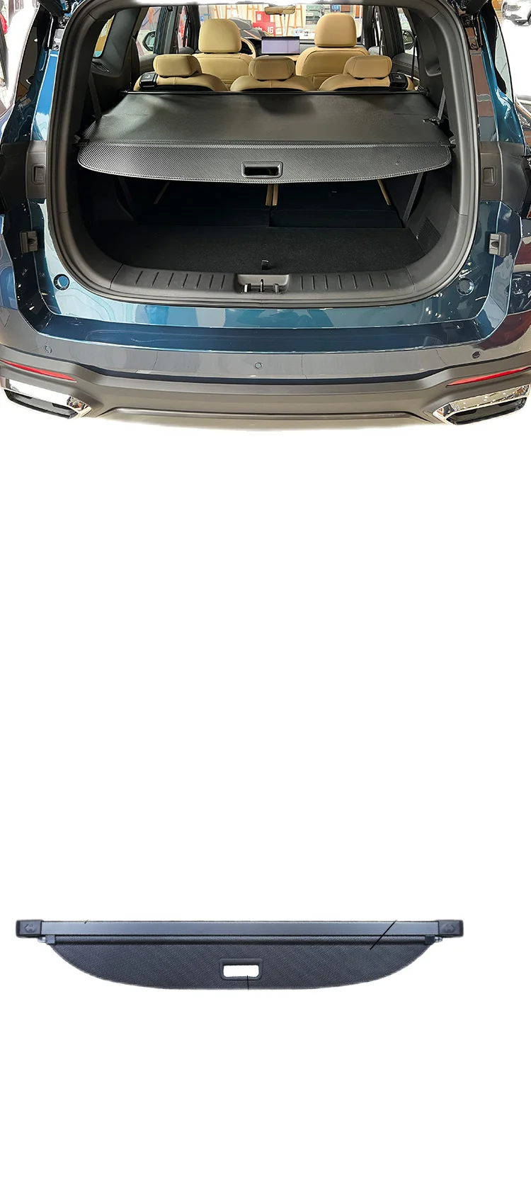 Car Interior Rear Trunk Security Shield Retractable Waterproof Cargo Cover for Geely Okavango L