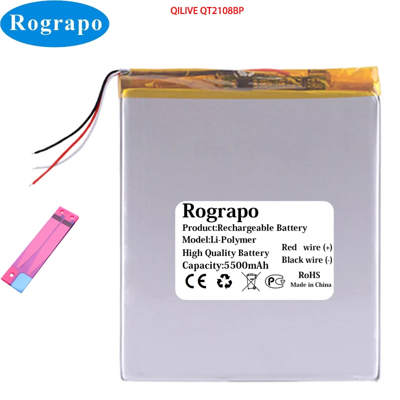 

Новый 3,7 V 5500mAh литий-полимерный аккумулятор QILIVE QT2108BP планшетный ПК