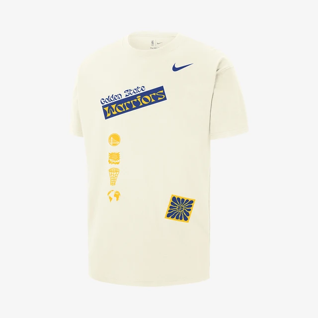Nike officiel véritable nouveau Golden State Warriors hommes coupe ample sport mode T-Shirt FV9266-901 1