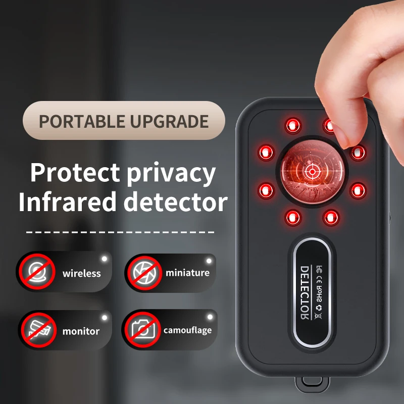 

K96 Hidden Camera Detector Anti Spy Hidden Camera Finder Monitor Wireless Camera Anti-Spy Scanner RF Signal Security Protection