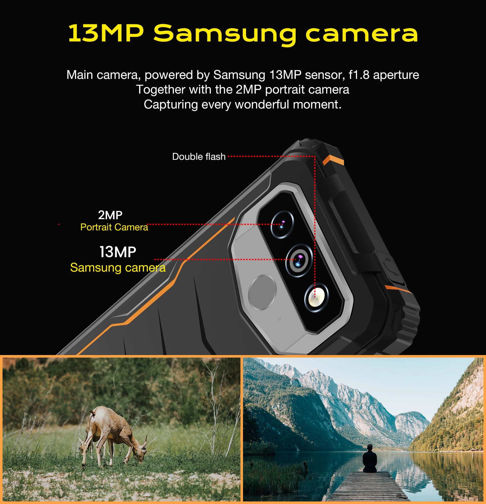 Hotwav T5 Pro 4G Rugged Smartphone Android 12 OS MTK6761 5.99 Inch Screen 4GB 32GB 7500mAh Massive Battery 13MP Main Camera 2022 3g android phones