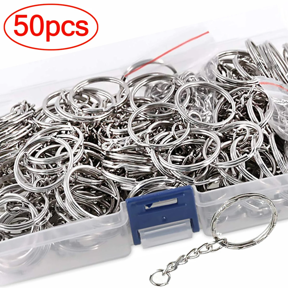 Srebrny Metal Blank Brelok Brelok Split Brelok Breloki Karabińczyk Breloczki Breloki Wspinaczka Klamry Karabinek