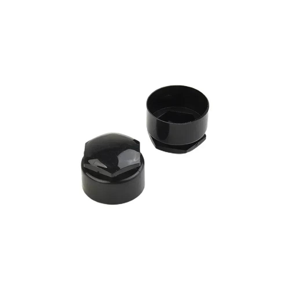 17 MM Black Wheel Nut Bolt Trim Studs Cover Cap For Opel For BMW Plastic Car Wheel 17MM 0.66in Bolts Or Nut 24pcs