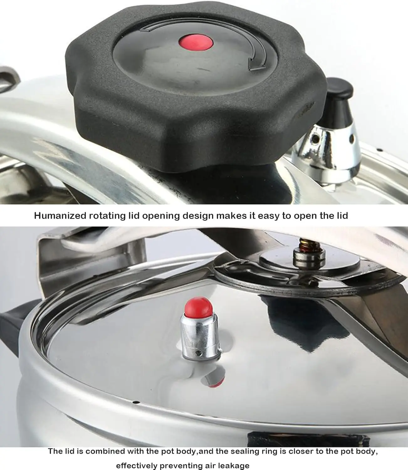 40  grande & stainless steel pressure cooker & large steamer cooking pressure ,safety lock Explosion 6