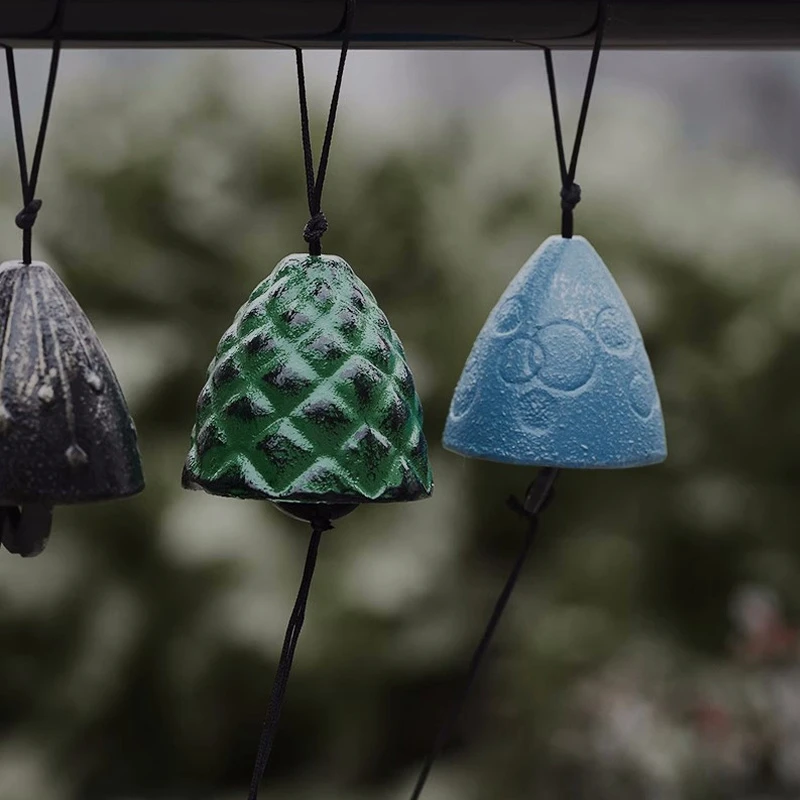 Japanse Furin Windgong Nambu Gietijzeren Klokken Set Retro